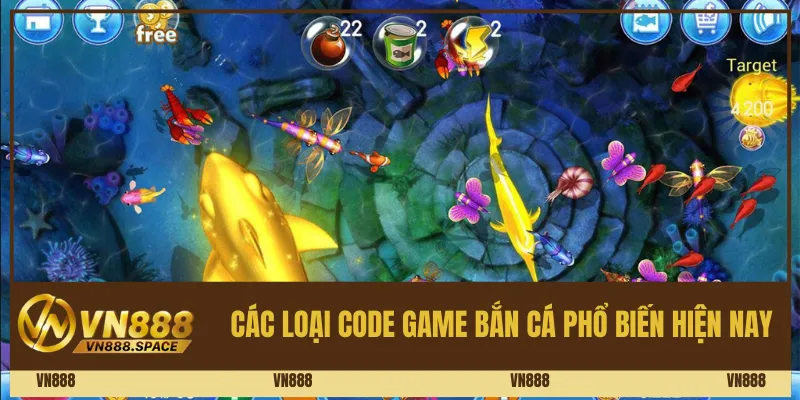 Các loại code game bắn cá phổ biến hiện nay