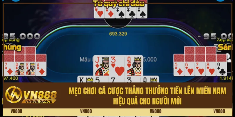 Mẹo chơi cá cược thắng thưởng tiến lên miền Nam hiệu quả cho người mới