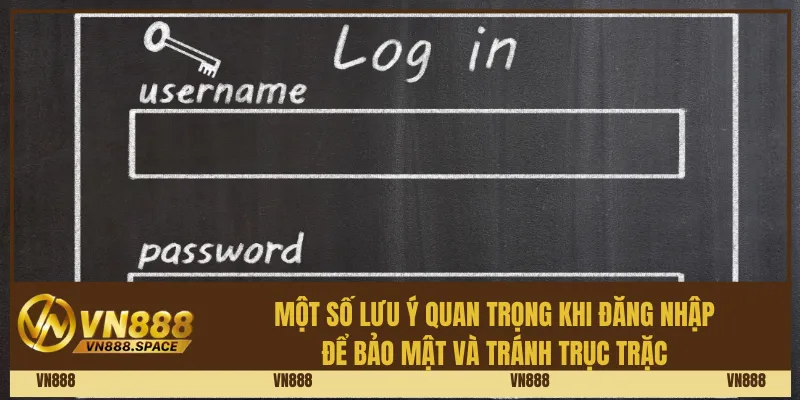 Một số lưu ý quan trọng khi đăng nhập để bảo mật và tránh trục trặc